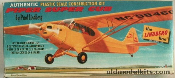 Lindberg 1/48 Piper Super Cub Cellovision Issue, 475-39 plastic model kit